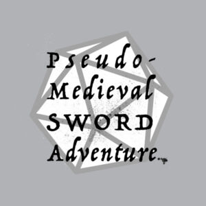 Pseudo-Medieval Sword Adventure - Mens Stencil Hoodie Design